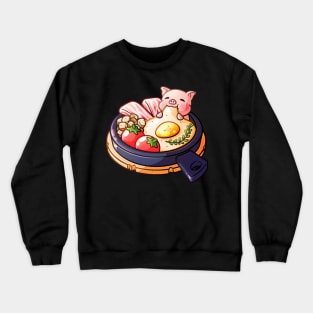 Piggy Breakfast | Bacon & Egg Hotplate Crewneck Sweatshirt